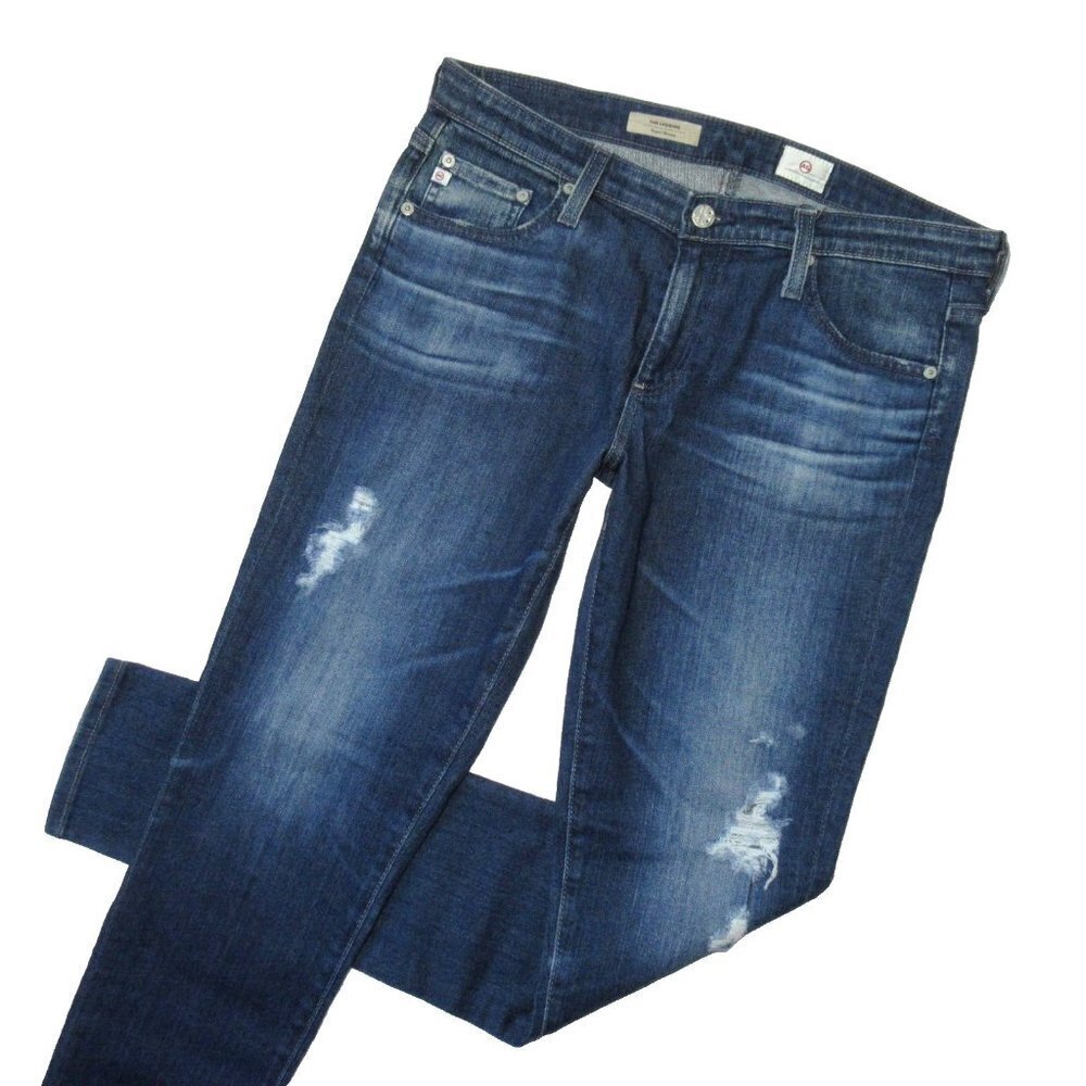 NWT Adriano Goldschmied AG The Legging in 17 Year Ripped Stretch Skinny Jeans 31 - Picture 2 of 6